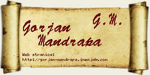 Gorjan Mandrapa vizit kartica